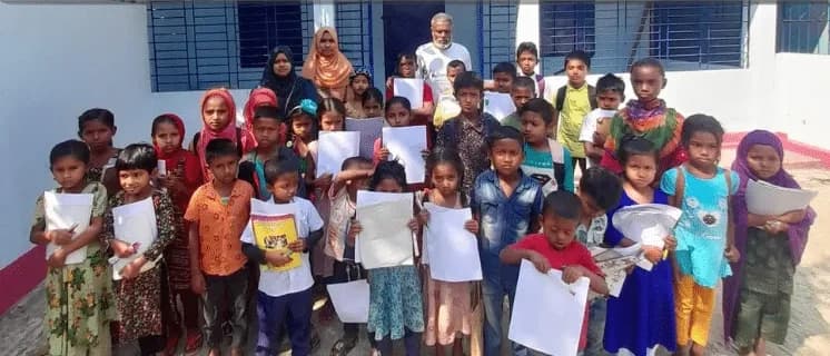 Children at a Deen Relief school in Bangladesh
